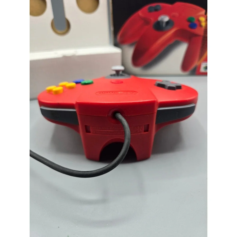 Nintendo 64 N64 Controller Red Original‎ OEM Wired Gamepad with Box NUS-005